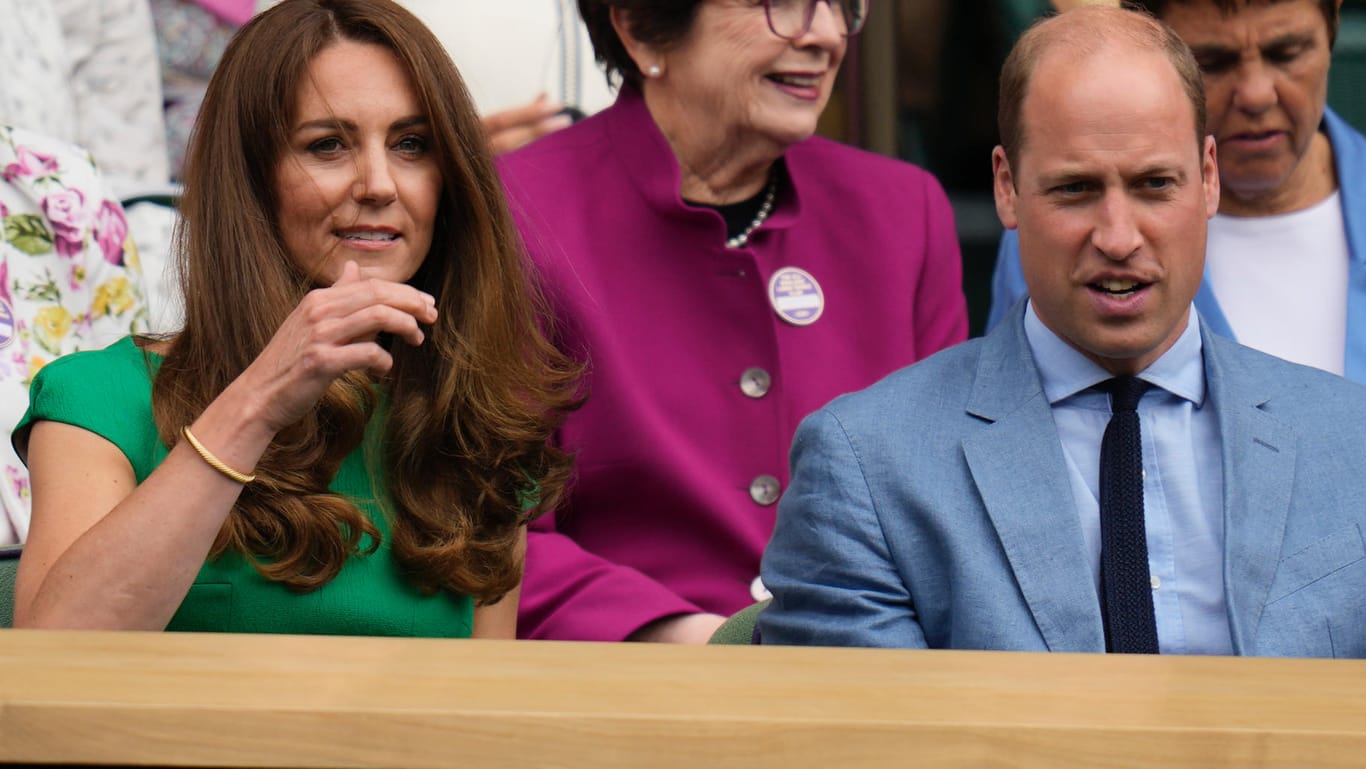 Herzogin Kate und Prinz William: Die Royals besuchten das Wimbledon-Finale der Damen.
