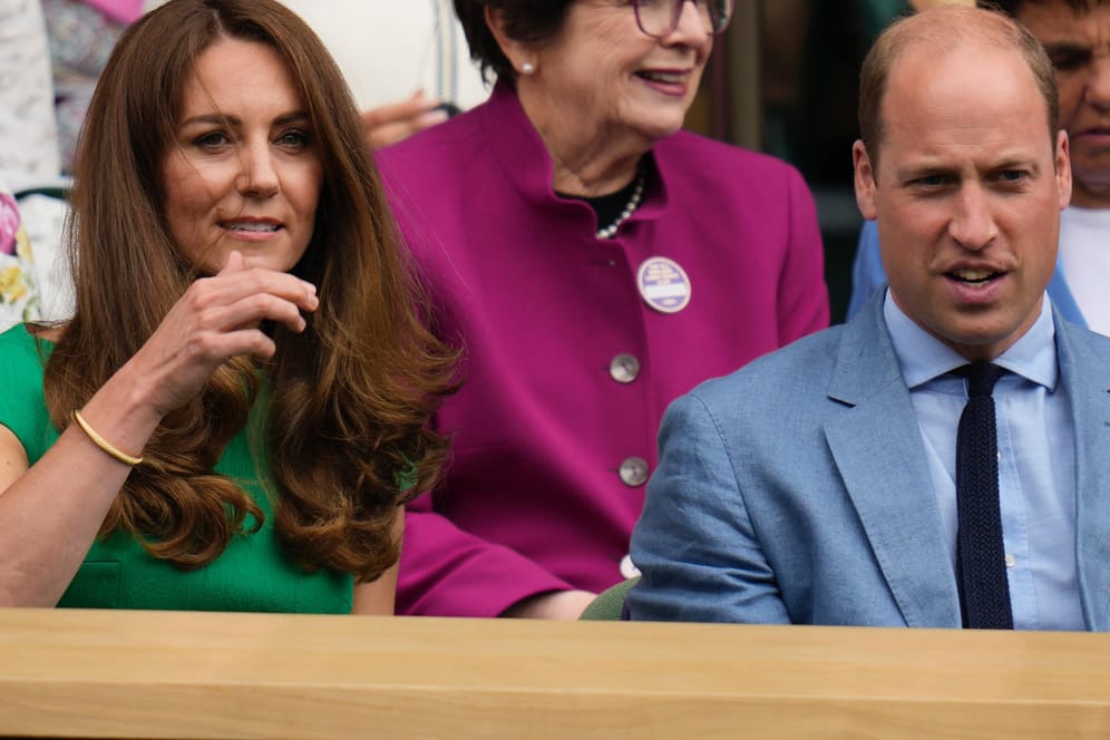 Herzogin Kate und Prinz William: Die Royals besuchten das Wimbledon-Finale der Damen.