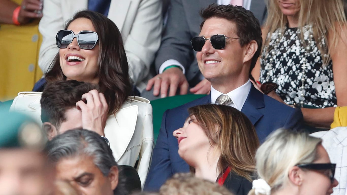 Prominente Gäste: Hayley Atwell und Tom Cruise schauten sich ebenfalls das Match an.