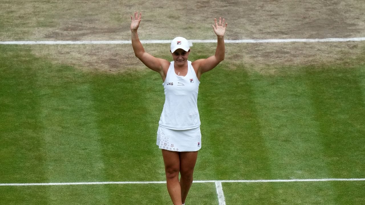 Die Australierin hat zum ersten Mal das Tennis-Turnier von Wimbledon gewonnen.