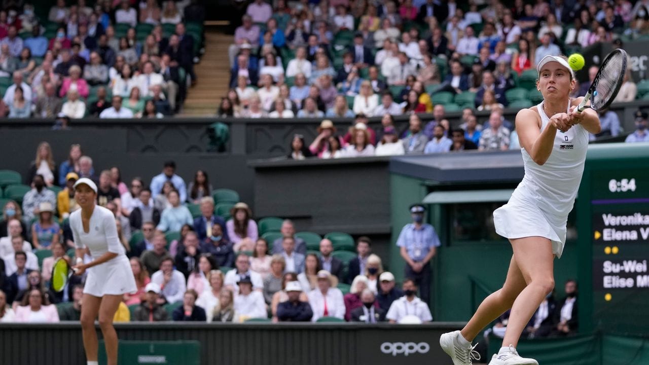 Hsieh Su-Wei (l) und Elise Mertens gewannen im Finale mit 3:6, 7:5, 9:7. Hsieh Su-Wei (l) und Elise Mertens gewannen im Finale mit 3:6, 7:5, 9:7.