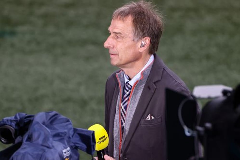 Ließ keinen Zweifel, zu wem er im Endspiel hält: "Mein Herz gehört England", sagte der frühere Bundestrainer Jürgen Klinsmann.