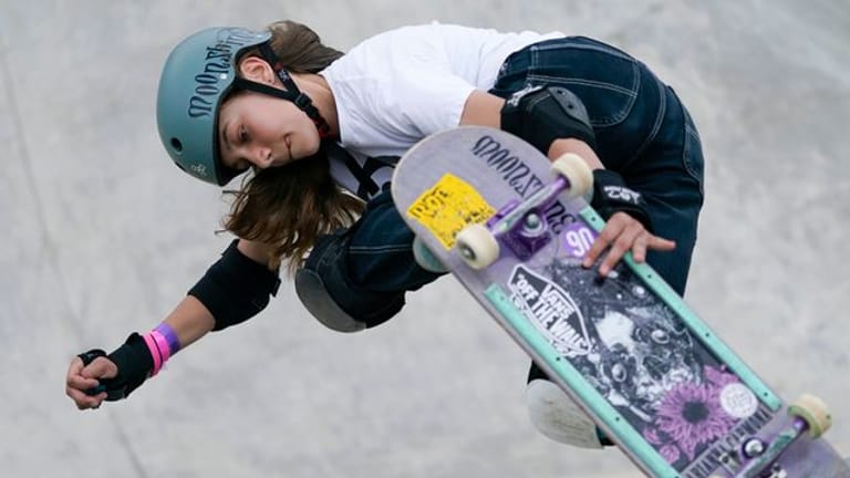 Ist die jüngste deutsche Olympia-Teilnehmerin: Skateboarderin Lilly Stoephasius.