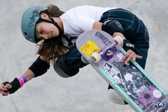 Ist die jüngste deutsche Olympia-Teilnehmerin: Skateboarderin Lilly Stoephasius.