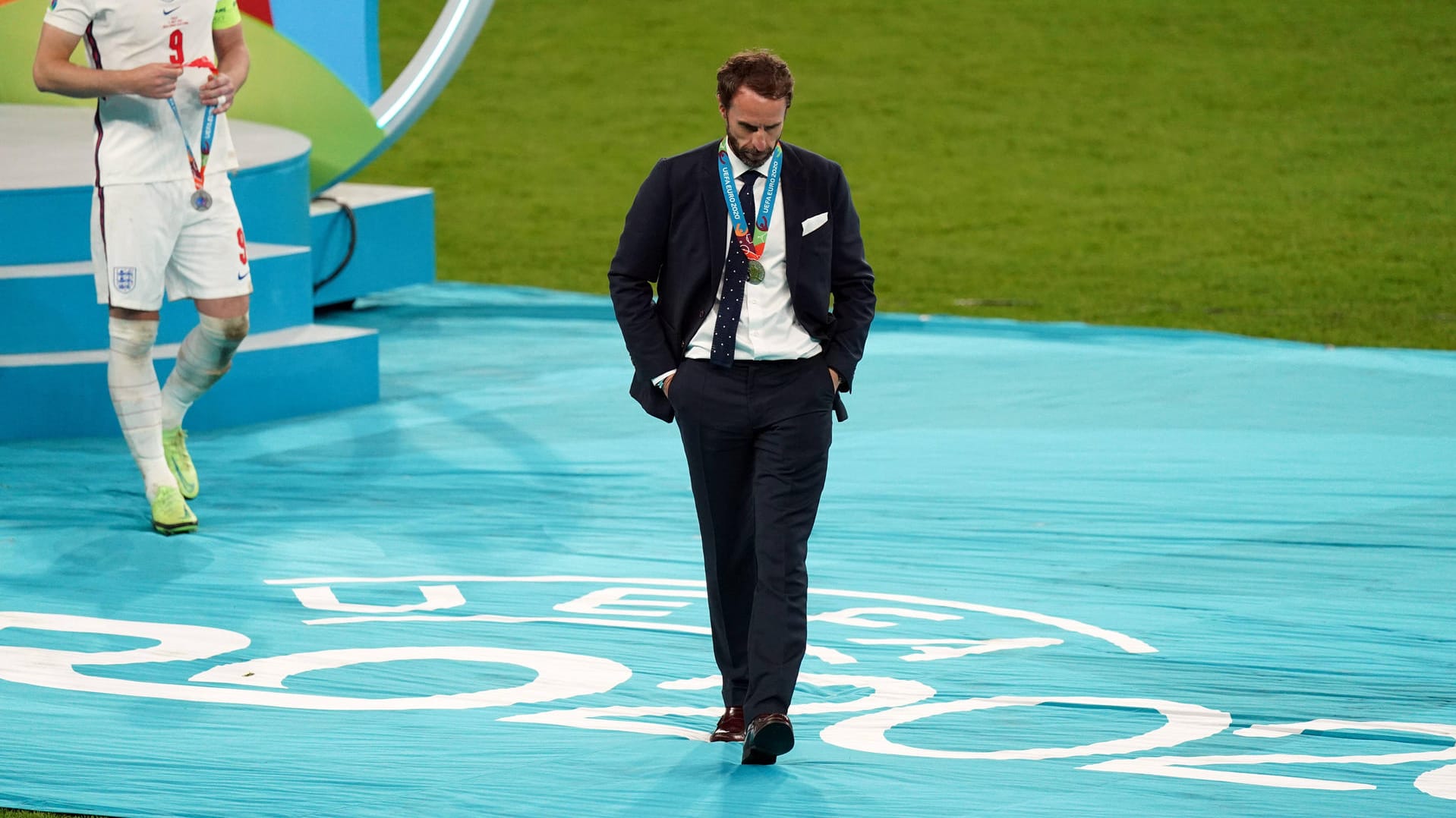 Über die Silbermedaille konnte sich Gareth Southgate nach dem EM-Finale nicht freuen.