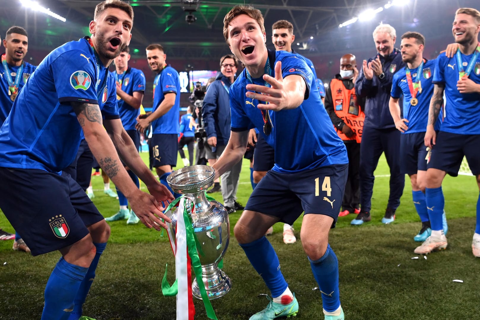 Federico Chiesa (r.): Der 23-Jährige war einer der entscheidenden Akteure auf Italiens Weg zum EM-Titel.