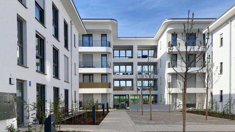 Neubauwohnungen in Gronsdorf im Landkreis München (Symbolbild): Die Immobilienpreise in der Region steigen weiter.