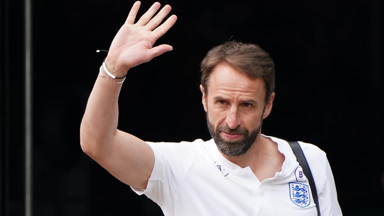 Englands Trainer Gareth Southgate beim Verlassen des Teamhotels nach der Finalpleite bei der Europameisterschaft.