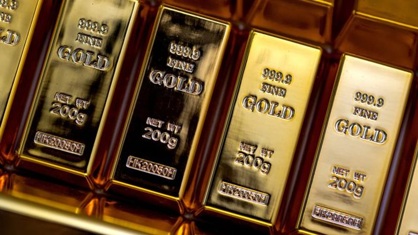 Gold ist in unsicheren Zeichen als Geldanlage beliebt.