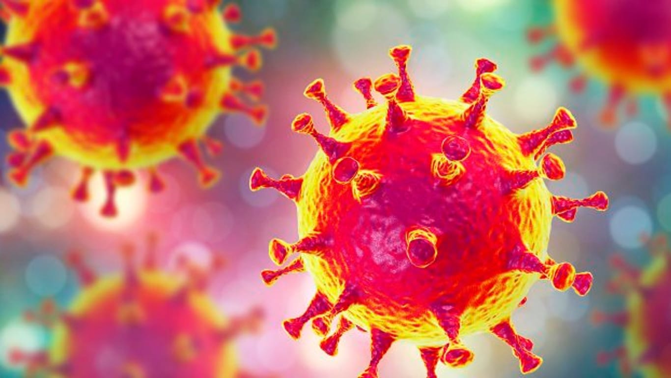 Die 3D-Illustration eines Coronavirus (Symbolbild): Erfurt erfreut sich derzeit an einer sehr niedrigen Inzidenz.