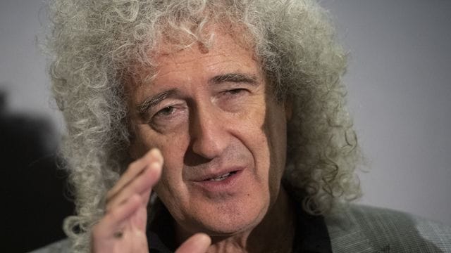 Brian May, Gitarrist der britischen Rockband Queen, ist sauer.