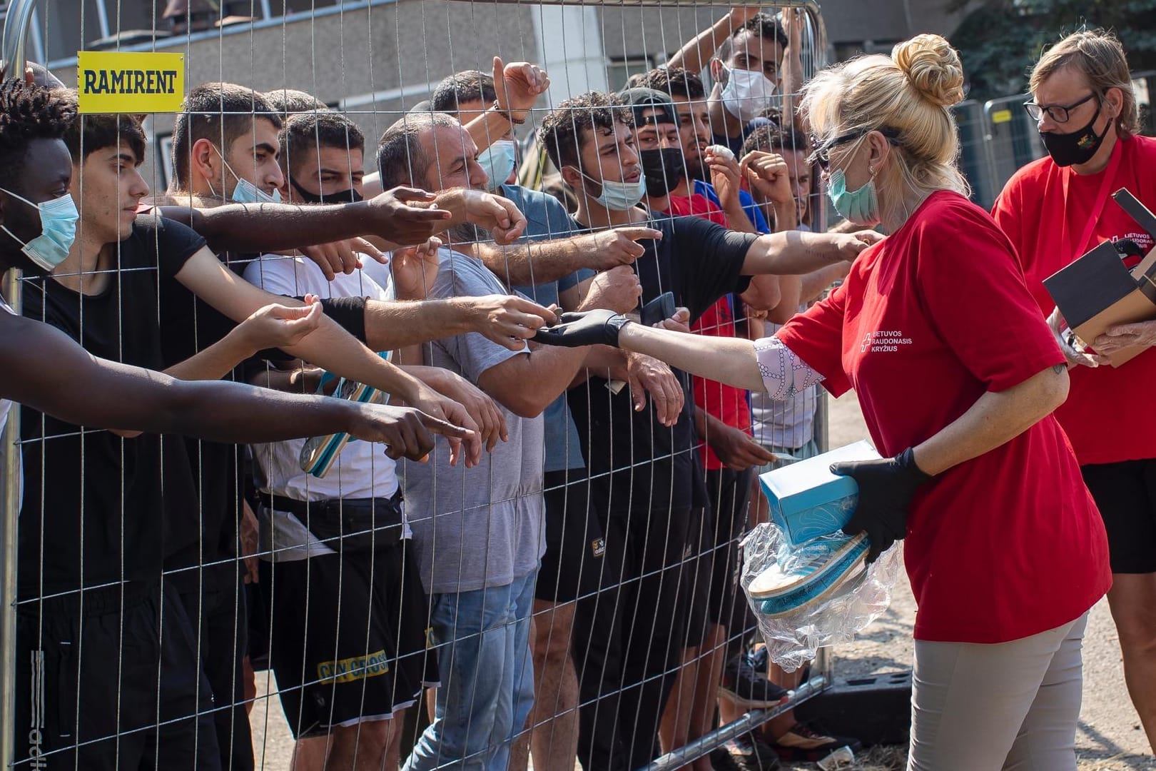 Migranten an der Grenze zu Belarus: Litauen wirft dem belarussischen Machthaber Alexander Lukaschenko vor, die Geflüchteten an die Grenze zu bringen.