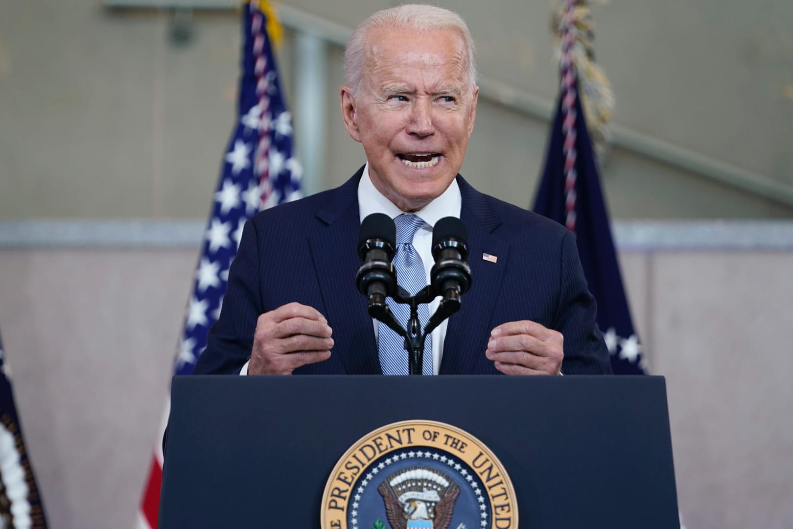 Joe Biden: Im Streit um das Wahlrecht griff er die Republikaner scharf an.