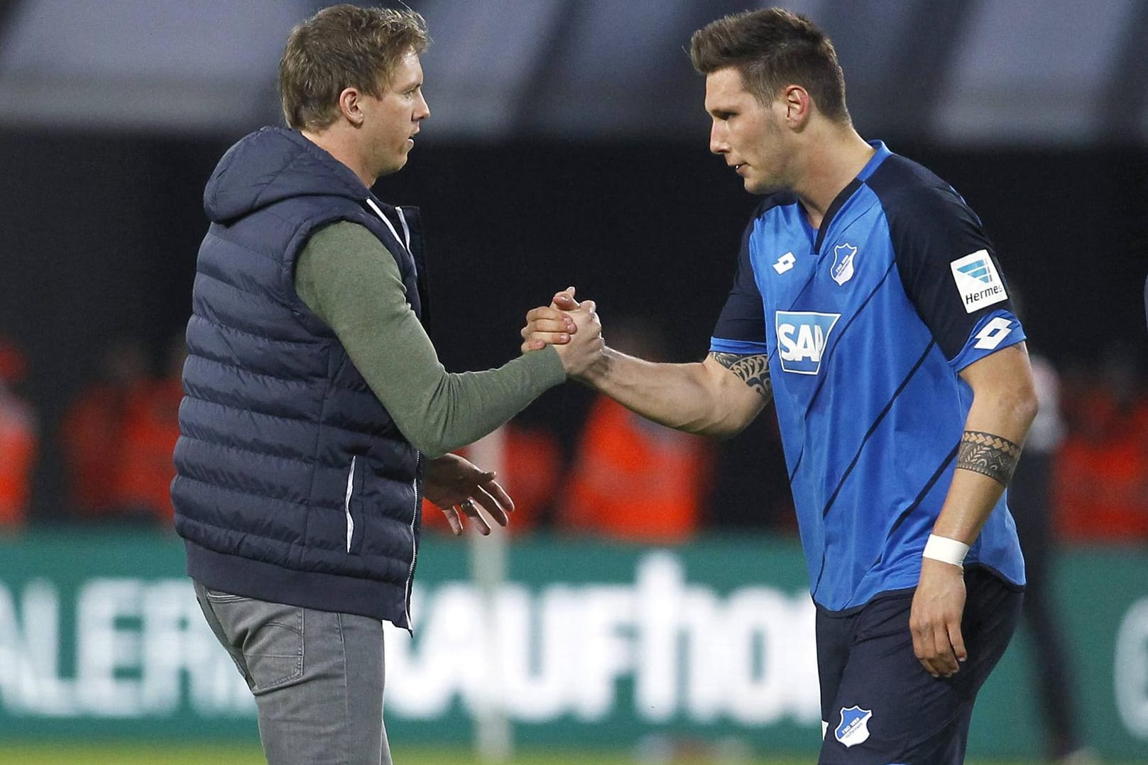 Kennen sich gut: Julian Nagelsmann (l.) und Niklas Süle arbeiteten jahrelang bei 1899 Hoffenheim zusammen.