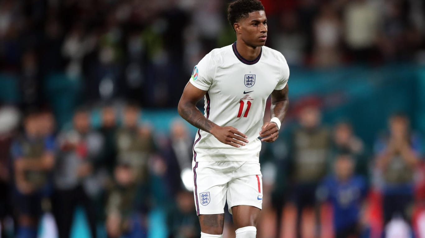 Marcus Rashford: Der Engländer vergab im EM-Finale den ersten von drei verschossenen Elfmetern der "Three Lions".