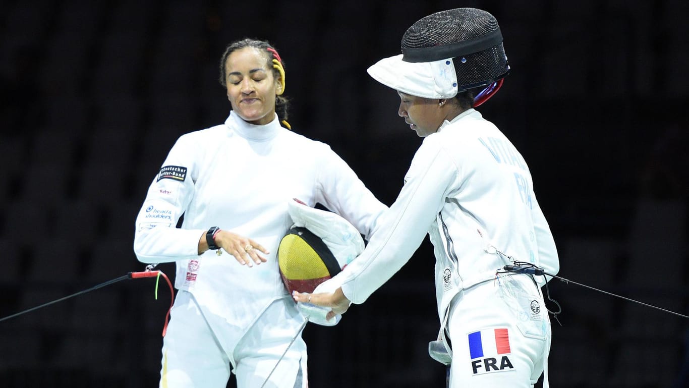 Fecht-Europameisterschaften in Düsseldorf: Alexandra Ndolo verlor im Halbfinale gegen Coraline Vitalis aus Frankreich.
