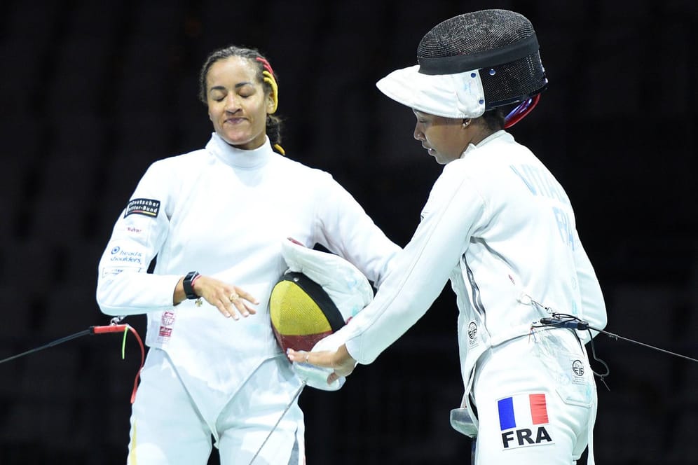 Fecht-Europameisterschaften in Düsseldorf: Alexandra Ndolo verlor im Halbfinale gegen Coraline Vitalis aus Frankreich.