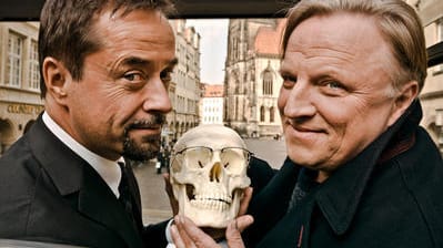 Tatort aus Münster: Jan Josef Liefers und Axel Prahl spielen die Hauptrollen in dem Münsteraner Tatort.