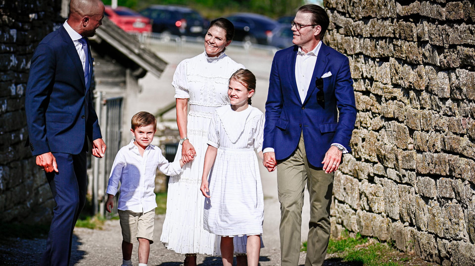 Die Familie kommt in Borgholm an.