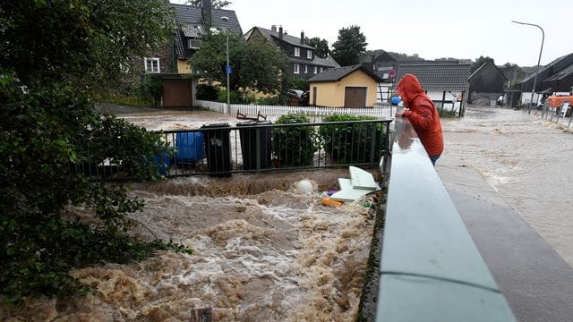 Unwetter in Nordrhein-Westfalen