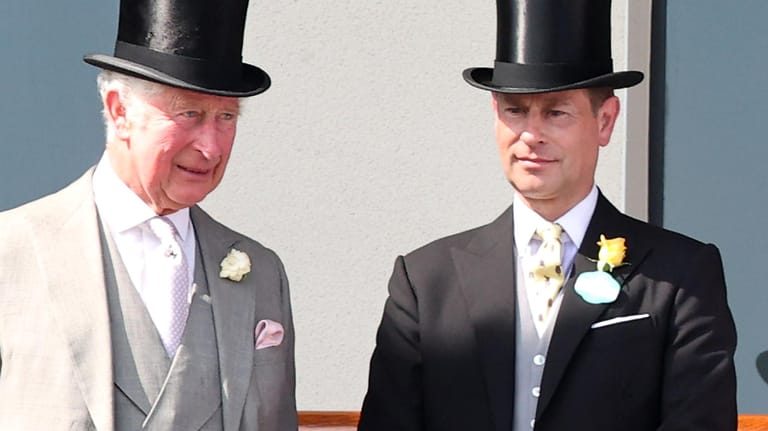 Prinz Charles und Prinz Edward beim Royal Ascot 2021: Der Prince of Wales soll seinem jüngeren Bruder einen Titel verwehren wollen.