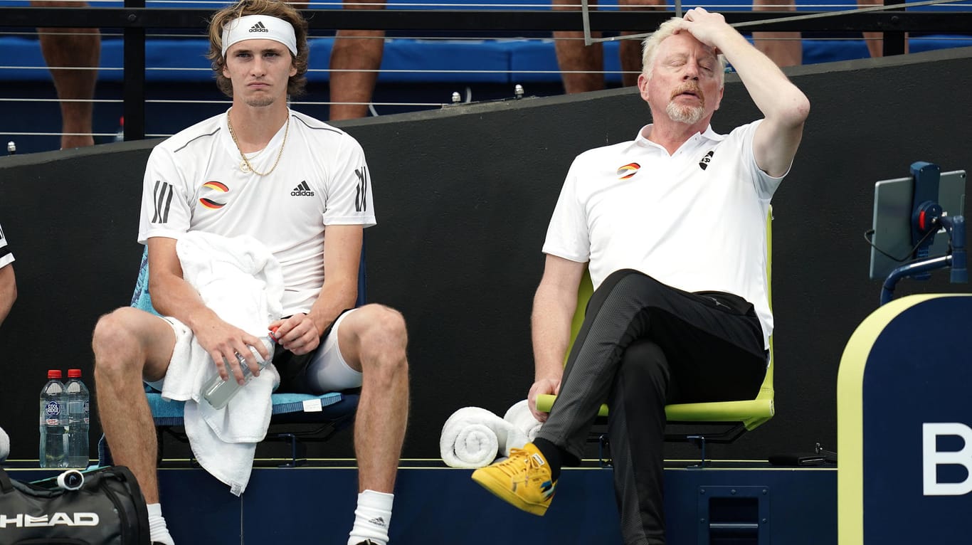 Alexander Zverev und Boris Becker: Der eine ist eine deutsche Tennis-Legende (re.), der andere will möglicherweise eine werden.