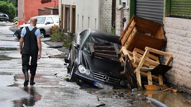 Unwetter in Nordrhein-Westfalen