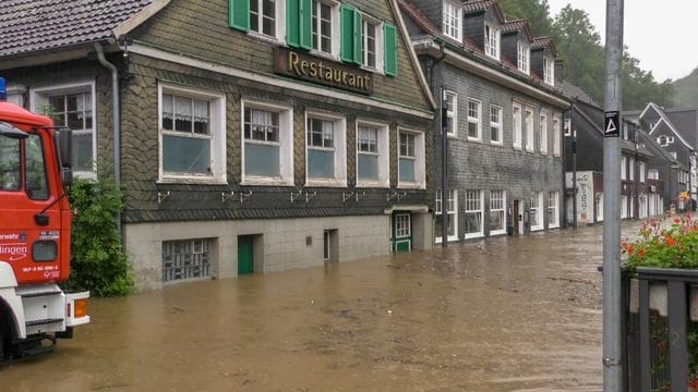 Unwetter in Nordrhein-Westfalen