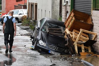 Unwetter in Nordrhein-Westfalen: Die Seite der CDU ist wegen des Hochwassers nicht mehr erreichbar.
