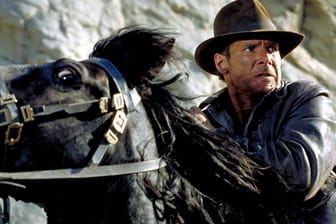 Harrison Ford 1989 in "Indiana Jones und der letzte Kreuzzug": Damals schlüpfte er zum dritten Mal in die Rolle des Archäologen und Abenteuers.