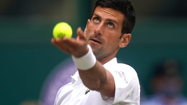 Wird für Serbien an den Olympischen Spielen teilnehmen: Novak Djokovic in Aktion. Wird für Serbien an den Olympischen Spielen teilnehmen: Novak Djokovic in Aktion.