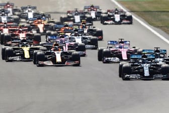 Szene aus der letzten Saison: Start beim Großen Preis von Großbritannien in Silverstone.