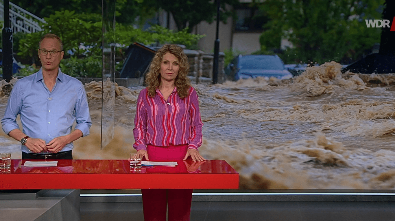 Donnerstagabend, Sondersendung: Der öffentlich-rechtliche Sender zeigt "WDR extra: Die Regen-Katastrophe im Westen".