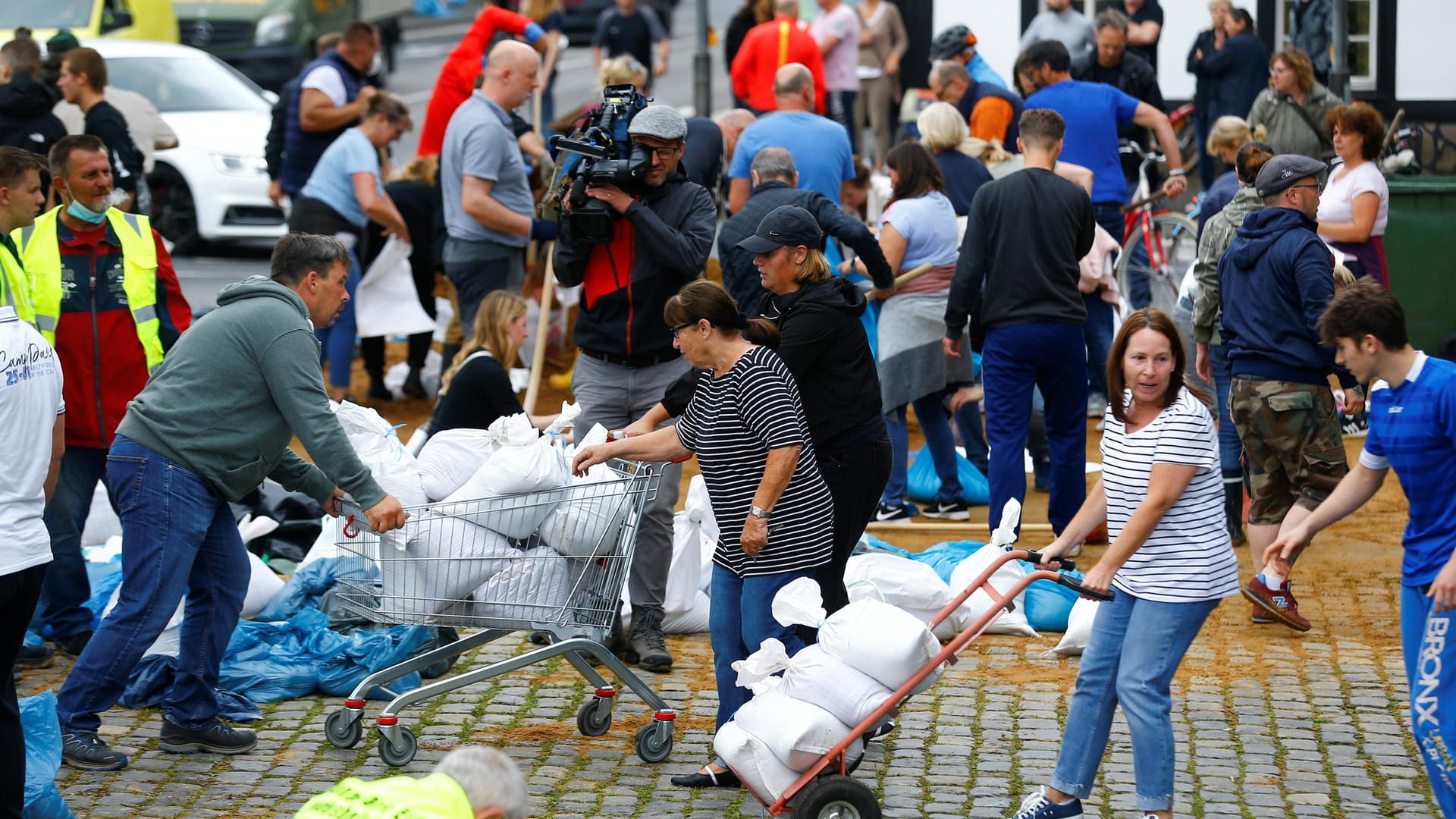 Aftermath of heavy rainfalls in Germany
