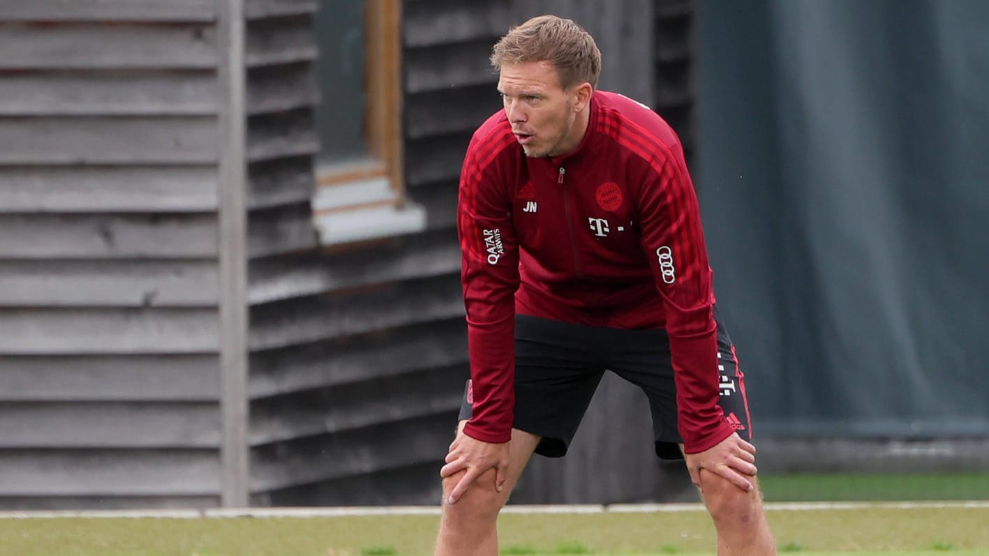 Julian Nagelsmann: Der Bayern-Trainer absolviert am Samstag den ersten Test mit seiner neuen Mannschaft.