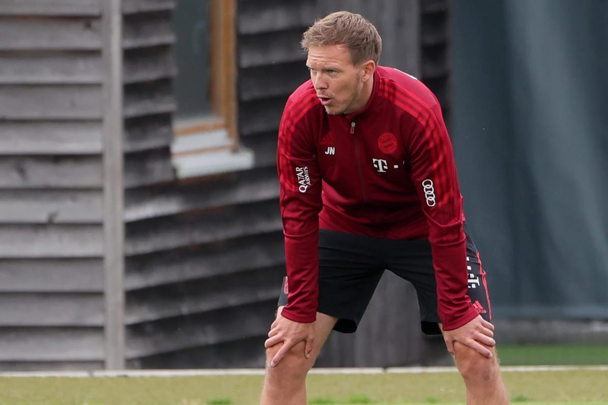 Julian Nagelsmann: Der Bayern-Trainer absolviert am Samstag den ersten Test mit seiner neuen Mannschaft.