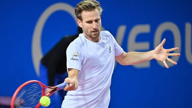 Hat das Halbfinale beim Turnier in Newport verpasst: Peter Gojowczyk. Hat das Halbfinale beim Turnier in Newport verpasst: Peter Gojowczyk.