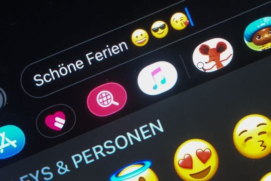 Die Auswahl an Emojis ist groß.