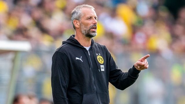 Trainer Marco Rose und seine Dortmunder unterlagen dem VfL Bochum beim "Cup der Traditionen".