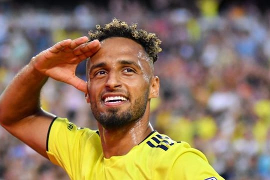 Hany Mukhtar vom SC Nashville feiert einen seiner drei Treffer gegen Chicago Fire.