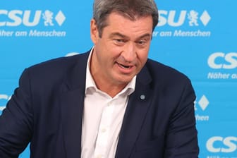 CSU-Chef Markus Söder in Unterhaching: "ständige moralische Besserwisserei".