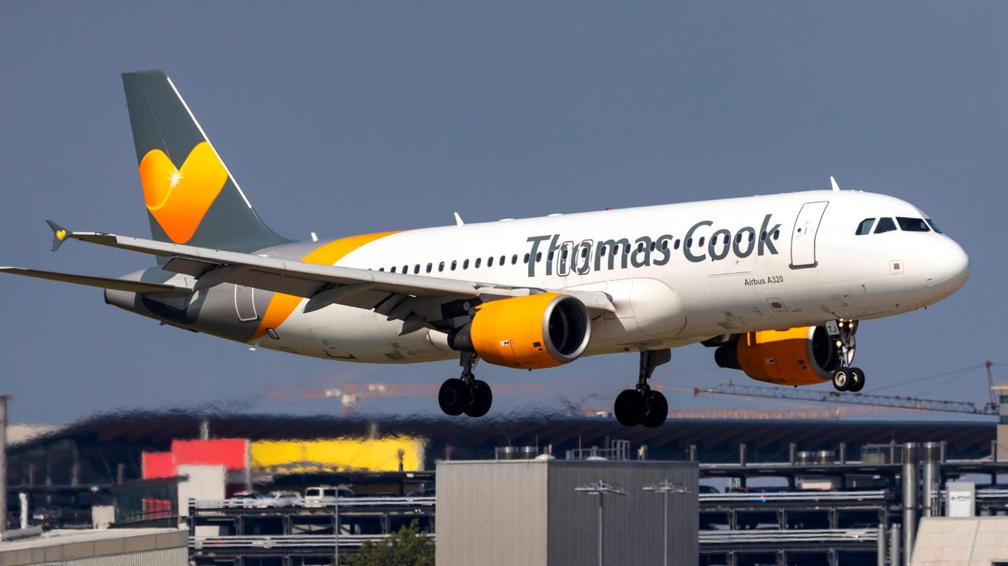 Thomas-Cook-Flieger (Archivbild): Das Reiseunternehmen musste 2019 in die Insolvenz.