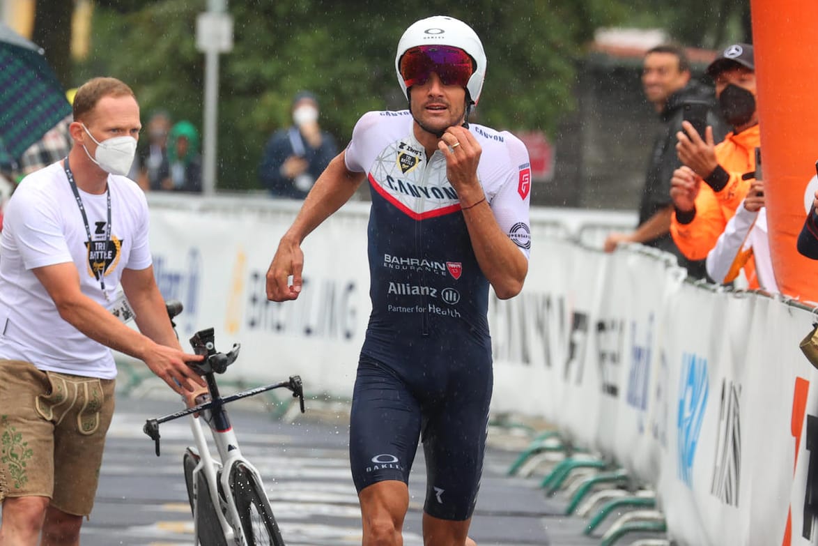 Jan Frodeno beim Tri Battle Royal: Der deutsche Triathlet lieferte eine starke Leistung ab.