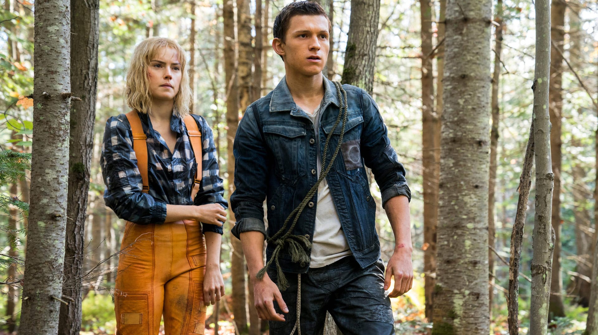 Daisy Ridley und Tom Holland: Aktuell sind sie im SciFi-Film "Chaos Walking" bei Sky und Sky Ticket zu sehen.