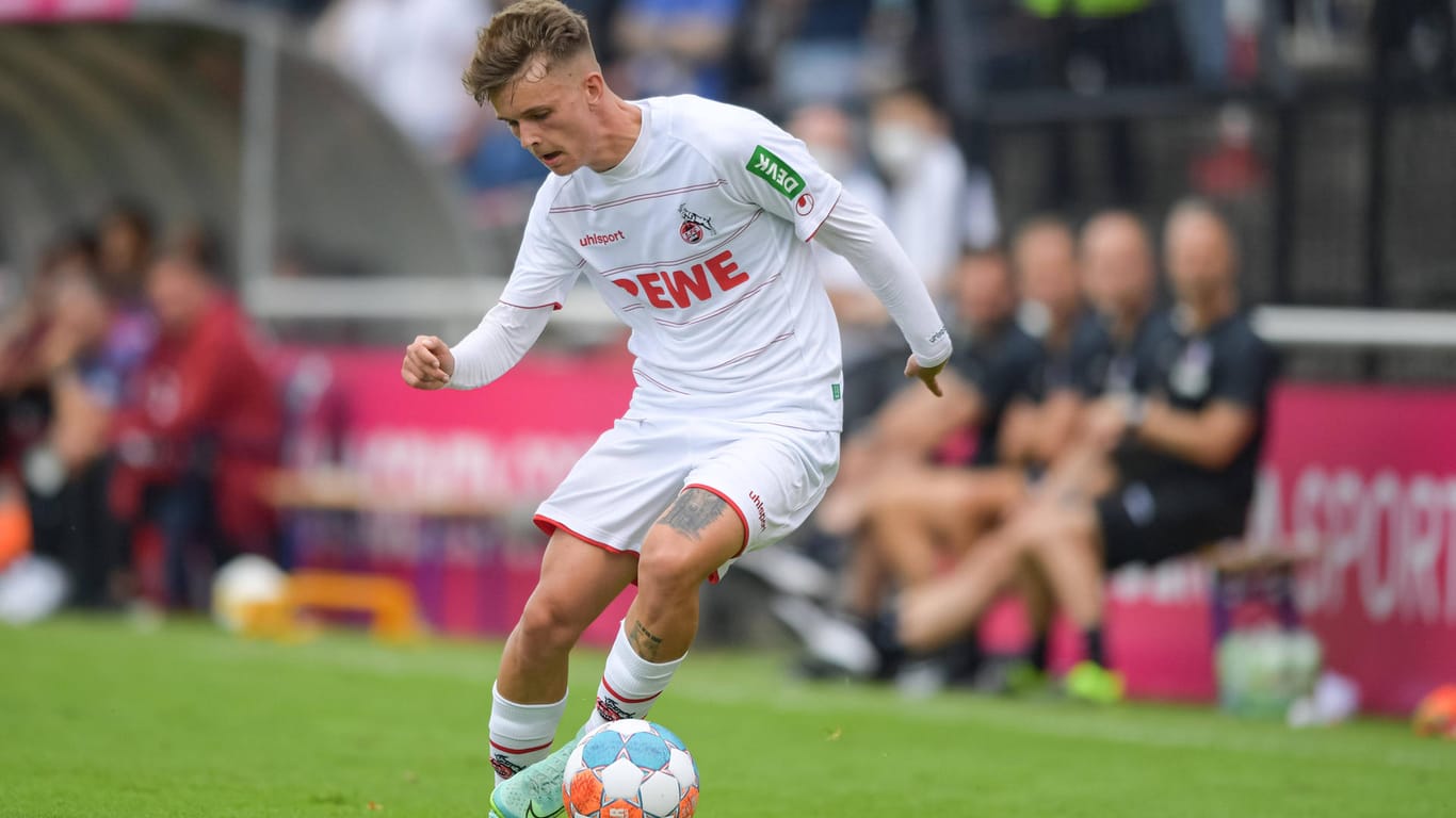 Philipp Wydra beim Spiel gegen den FC Bayern München (Archivbild): Der Kölner Youngster schoss das zweite Tor im Testspiel gegen den FC Schaffhausen.