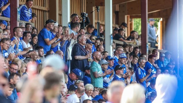 Fans des FC Schalke beim Testspiel gegen Schachtjor Donezk in Österreich.