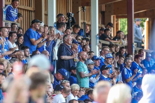 Fans des FC Schalke beim Testspiel gegen Schachtjor Donezk in Österreich.