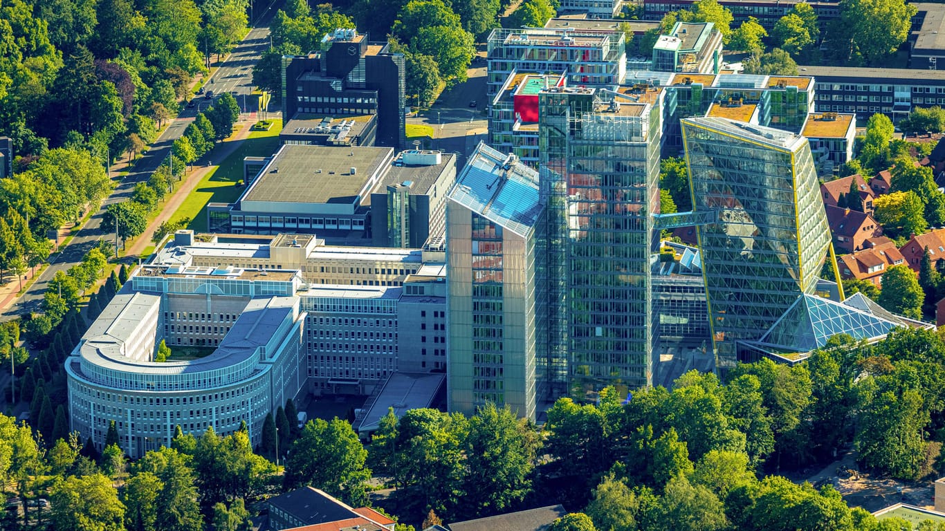 Die zentrale der LVM-Versicherung (Archivbild): Die Versicherung ist einer der größten Arbeitgeber rund um Münster.