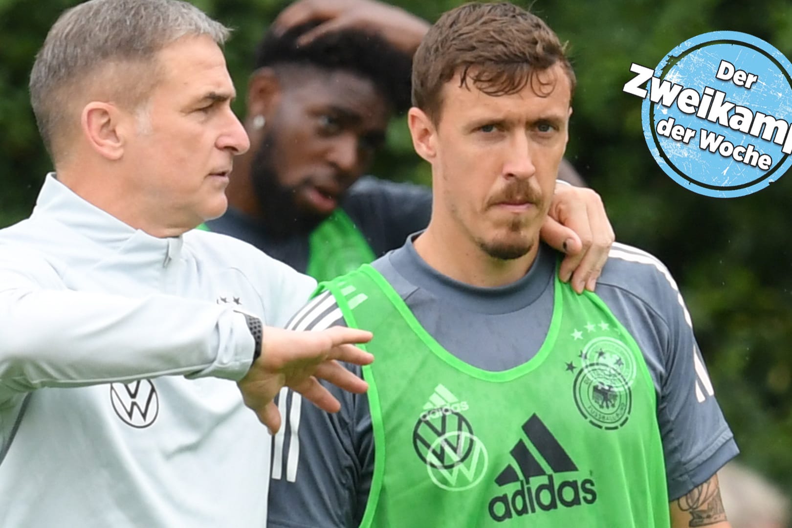 Sorgenfalten und ernste Mienen: Trainer Stefan Kuntz (l.) und Spieler Max Kruse.