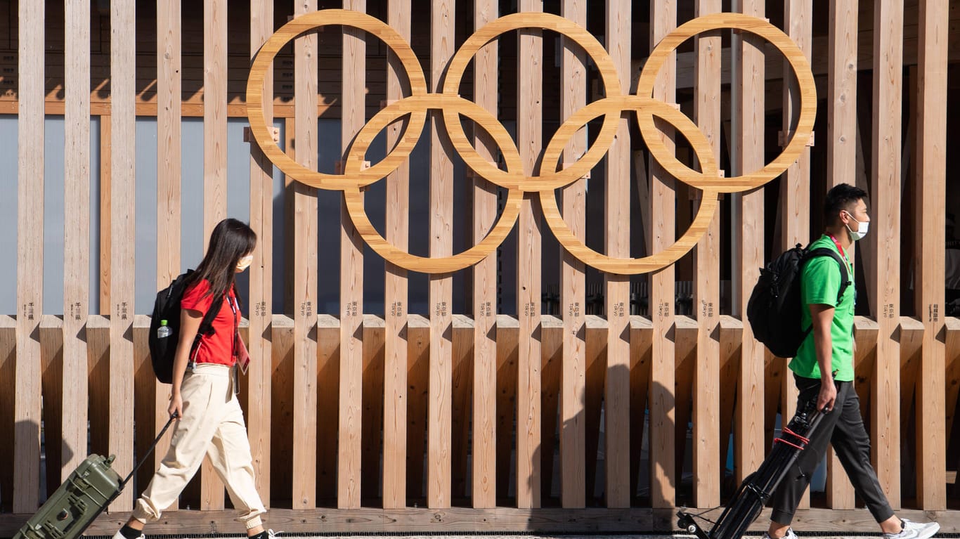Das olympische Dorf in Tokio: Auch hier wurde erneut ein Athlet positiv auf Corona getestet.